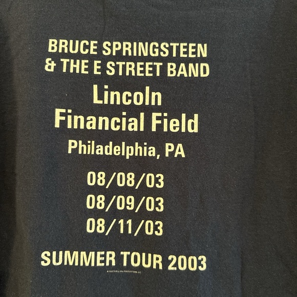 Vintage Bruce Springsteen & The E Street Band - 2003 concert tour tshirt Medium - Picture 5 of 5